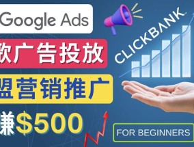Google Ads推广热门联盟营销商品：日赚500美元开户方法投放流程注意事项