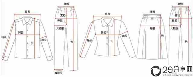 衣服的尺码表（衣服尺码表对照图） 2